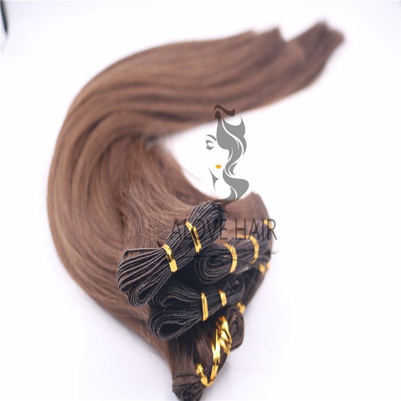 china hand tied weft extensions factory.jpg